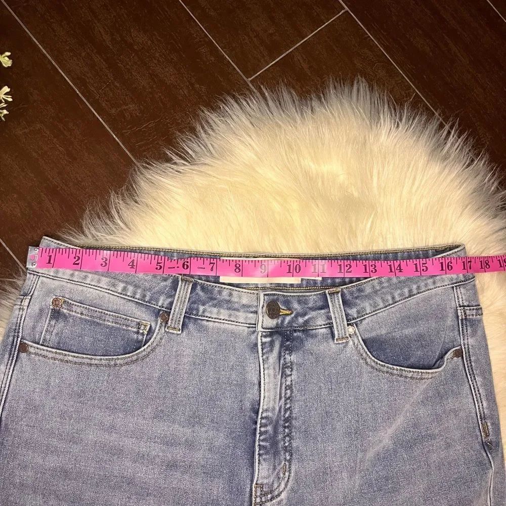 Soft surroundings stone washed bronze studded cropped denim sz 14 - Picture 6 of 8